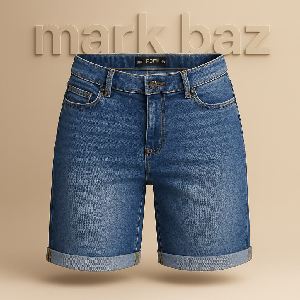 شلوارک جین زنانه اورجینال F&F سایز 38 با ضمانت اصالت | استوک مارک باز